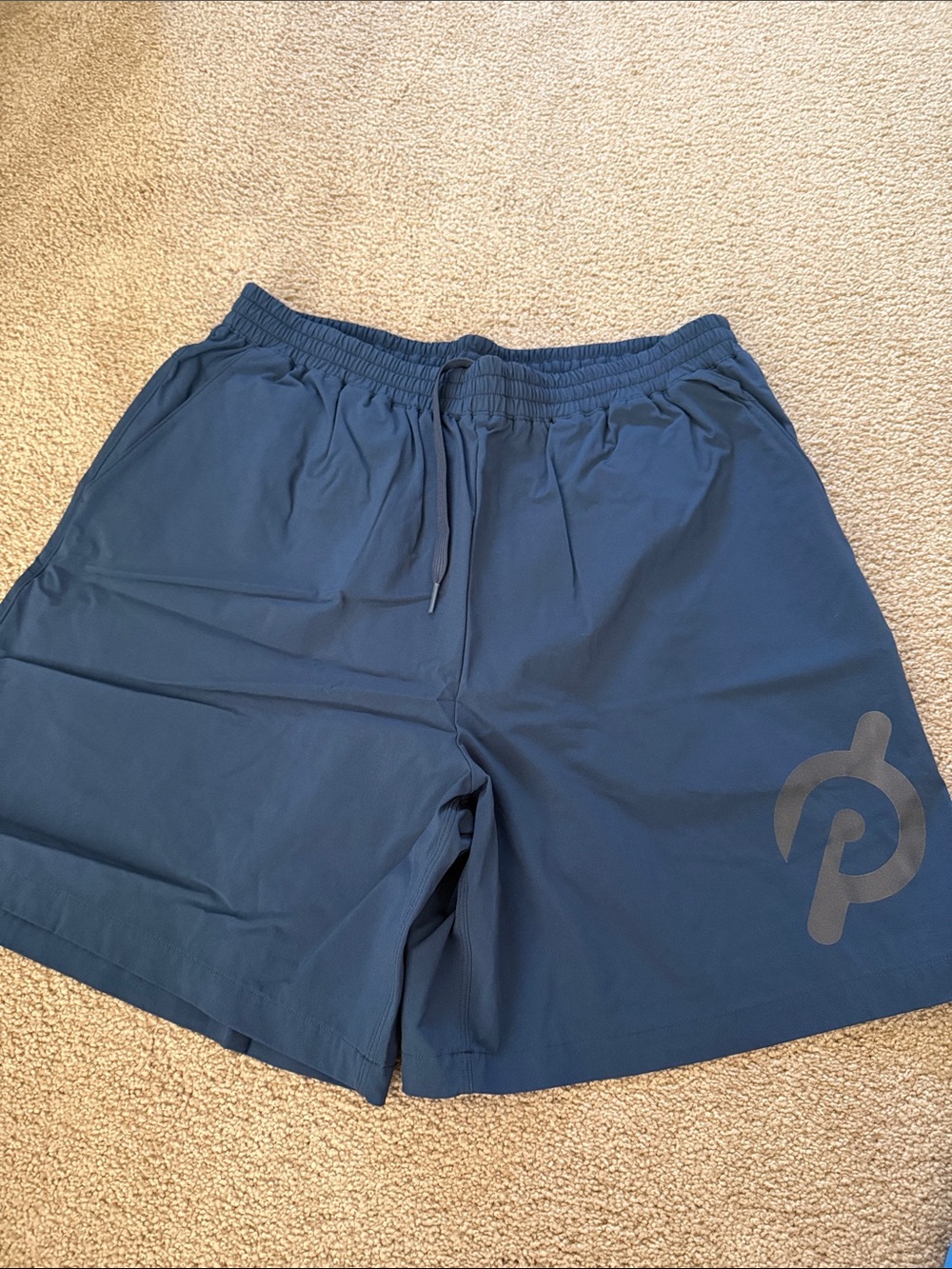 Peloton Men’s Navy Athletic Shorts with Logo